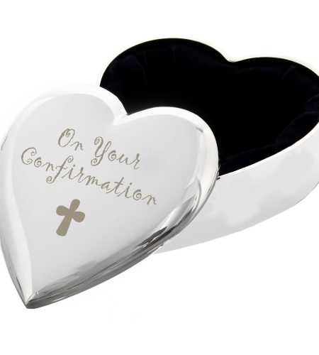 Confirmation Cross Heart Trinket Box - Image 2
