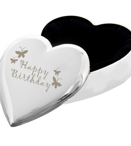Happy Birthday Butterfly Heart Trinket Box - Image 2