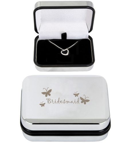 Bridesmaid Heart Necklace Box - Image 3