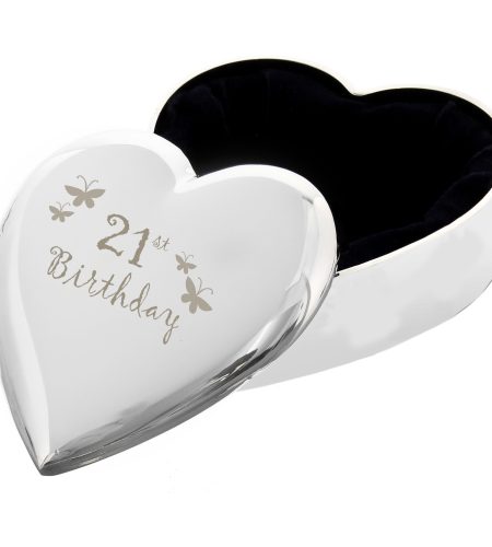 21st Butterflies Heart Trinket Box - Image 2