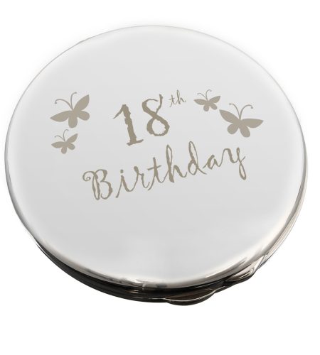 18th Butterfly Round Compact Mirror - Image 2