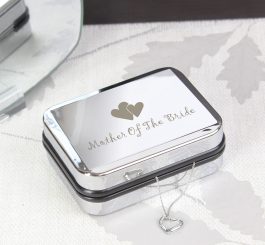 Mother Of Bride Heart Necklace Box