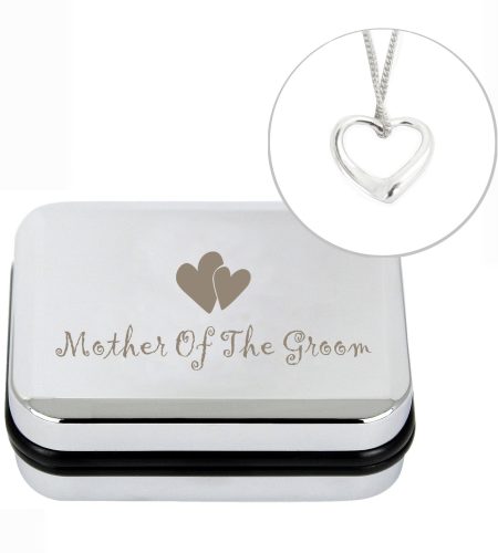 Mother Of Groom Heart Necklace Box - Image 2