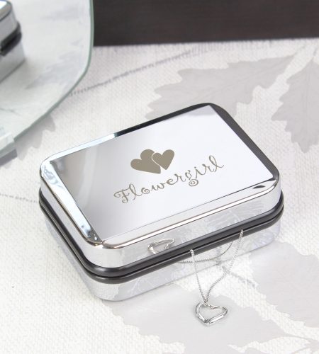 Flower Girl Heart Necklace Box