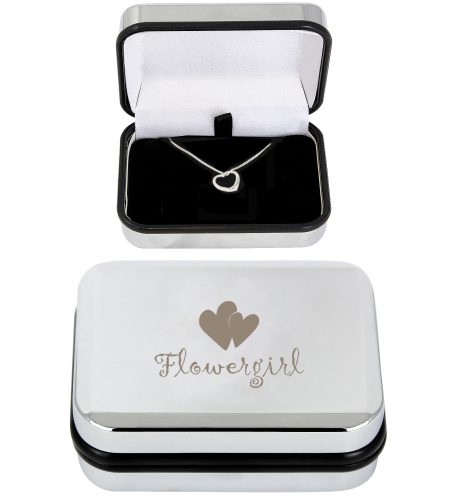 Flower Girl Heart Necklace Box - Image 3