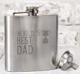 Worlds Best Dad Hip Flask