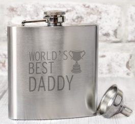 Worlds Best Daddy Hip Flask