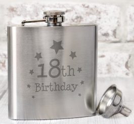 18th Birthday Hip Flask