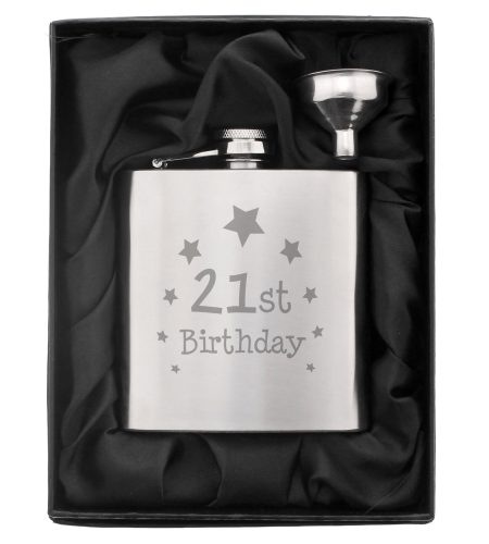 21st Birthday Hip Flask - Image 2