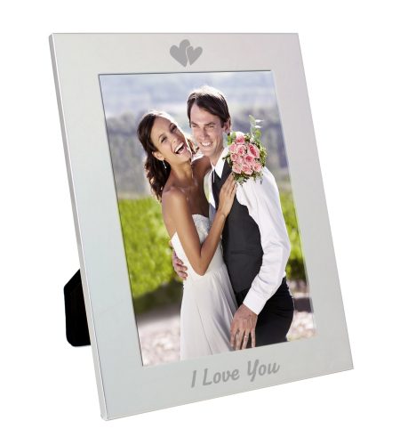 Silver 5x7 I Love You Photo Frame - Image 2