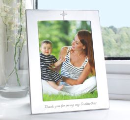 Silver 5x7 Godmother Photo Frame