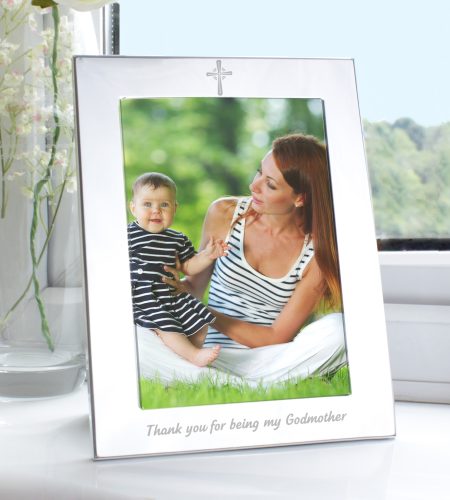 Silver 5x7 Godmother Photo Frame