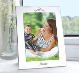 Silver 5x7 Mum Photo Frame