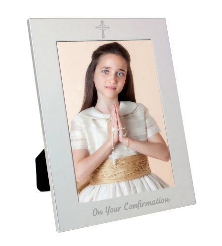 Silver 5x7 Confirmation Photo Frame - Image 2