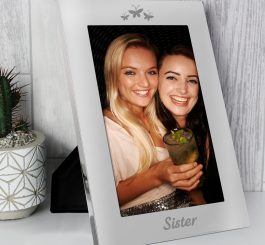 Silver 5x7 Sister Photo Frame