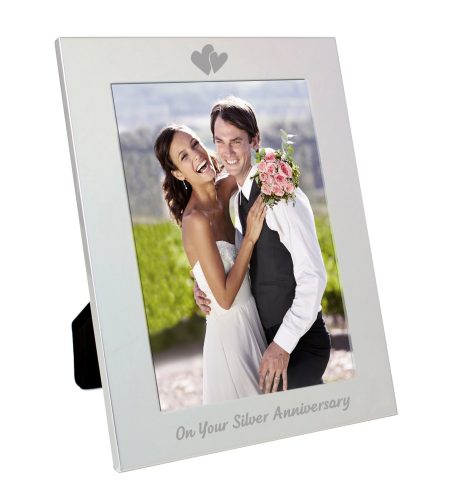 Silver 5x7 Silver Anniversary Photo Frame - Image 2