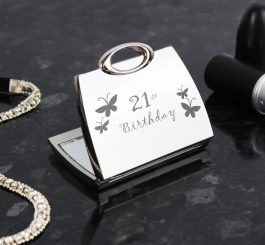 21st Butterfly Handbag Compact Mirror