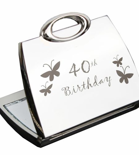40th Butterfly Handbag Compact Mirror - Image 2