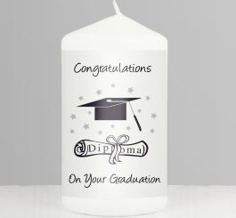 Graduation Pillar Candle