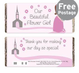 Fabulous Flower Girl Milk Chocolate Bar
