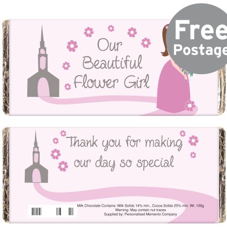 Fabulous Flower Girl Milk Chocolate Bar