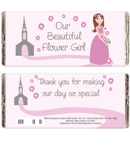 Fabulous Flower Girl Milk Chocolate Bar - Image 2
