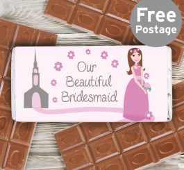 Fabulous Bridesmaid Milk Chocolate Bar