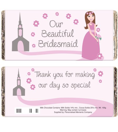 Fabulous Bridesmaid Milk Chocolate Bar - Image 2